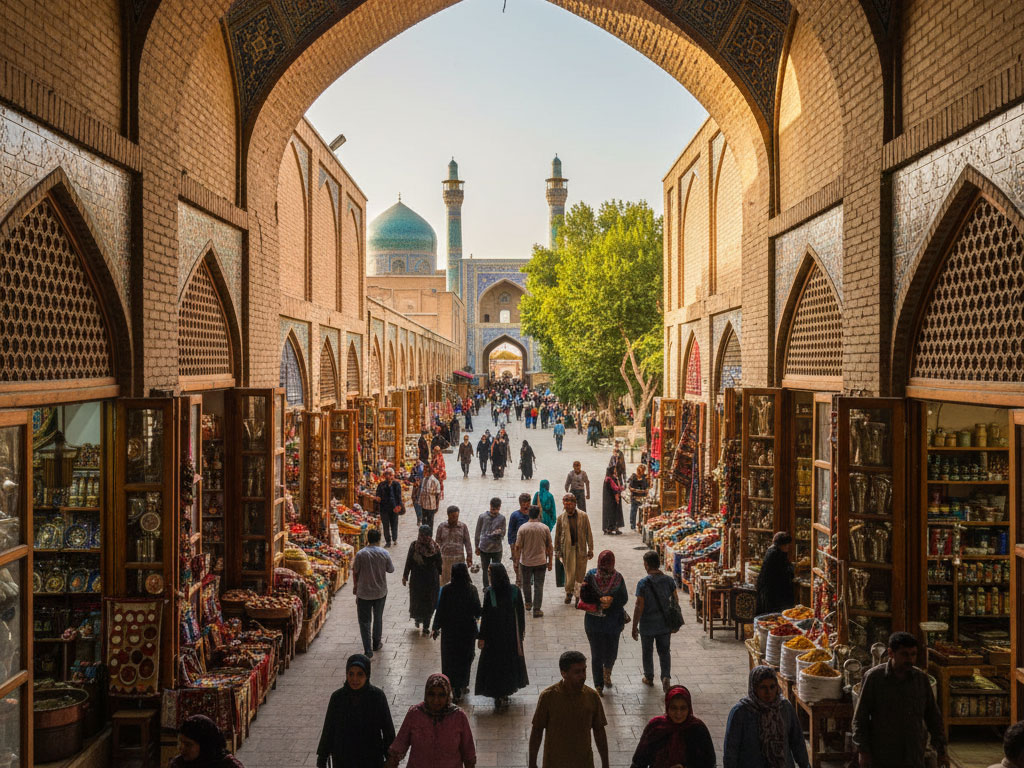 راهنمای پیادهروی رایگان در بافت تاریخی و بازار بزرگ اصفهان راهنمای پیادهروی رایگان در بافت تاریخی و بازار بزرگ اصفهان